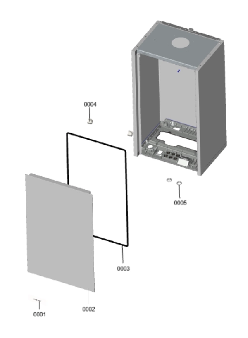 7721282 VITODENS 050-W 19kW CARCASA 2