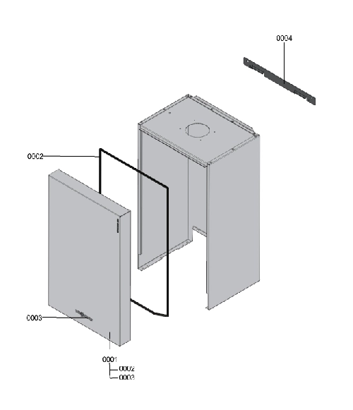 7202941 VITODENS 050 W 33kW CARCASA
