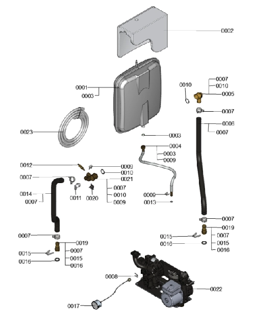 7499418 Vitodens 100-W WB1C 19kW HIDR