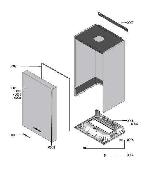 7570679 VITODENS 100-35 kW PIEZA CHAPA