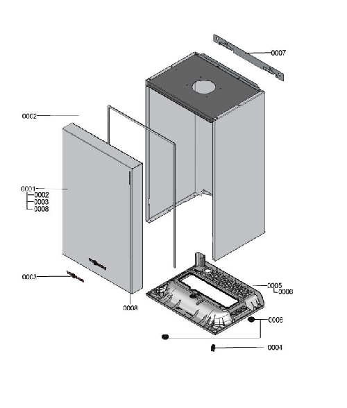 7499418 Vitodens 100-W 19kW PIEZA DE CHA