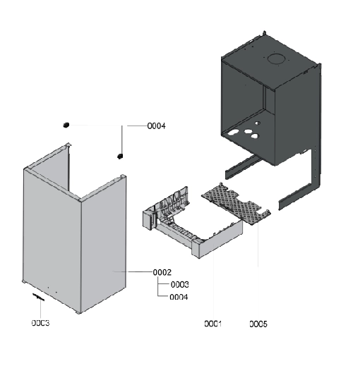 7424978 VITODENS 200-W 35KW CARCASA