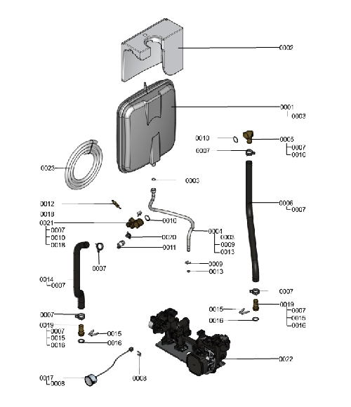 7438021 CALDERA VITOPEND 200-W 24KW Hidr